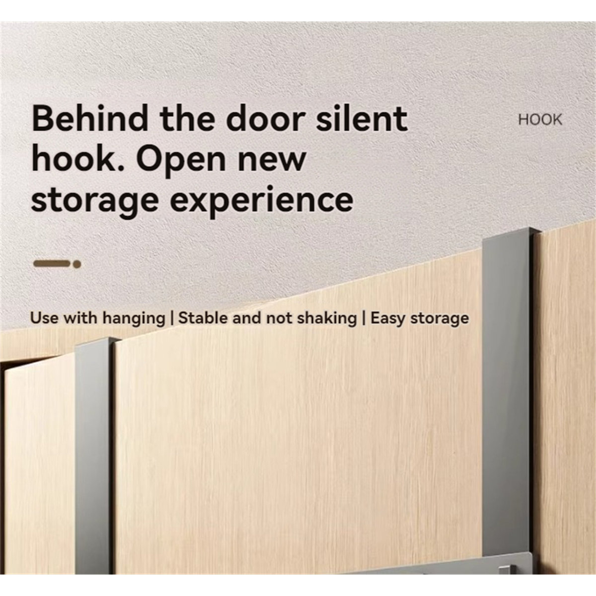 Aluminum Alloy Over-The-Door Hook Rack